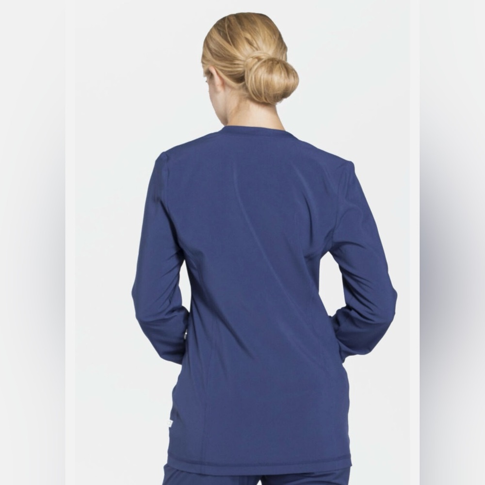 Cherokee Infinity Zip Front Scrub Jacket - image 3
